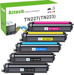 Aztech Compatible Toner Cartridge Replacement for Brother TN227 TN-227 TN223 TN227BK MFC-L3750CDW MFC-L3710CW HL-L3290CDW HL-L3210CW HL-L3230CDW MFC-L3770CDW Printer (TN-223BK/C/M/Y High Yield 5-PK)