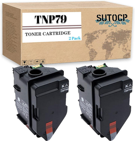 Sutocp Compatible Toner Cartridge TNP79 TNP79K (AAJW430) Replacement for Konica Minolta Bizhub C3350i C4050i Printer (2 Pack High Yield Black)