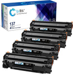 LxTek Compatible Toner Cartridge Replacement for Canon 137 Toner cartridg CRG137 CRG 137 9435B001AA to use with ImageClass d570 mf236n mf232w mf216n mf244dw mf242dw mf232w,4 Black