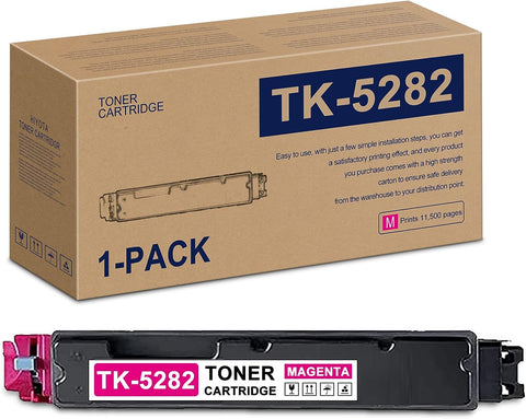 (1T02TWBUS0) TK5282 Toner Cartridge Magenta 1-Pack Compatible Replacement for Kyocera TK5282 Ecosys M6635cidn P6235cdn (1102TW2US1) M6635cidn (1102V12US1) M6235cidn (1102V02US1) Series Printer - HIYO