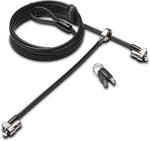 Kensington MicroSaver 2.0 Keyed Twin Cable Lock for Laptops & Other Devices (K65048WW)
