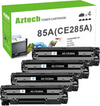 Aztech Compatible Toner Cartridge Replacement for HP 85A CE285A Toner Cartridge for HP Pro P1102w 1102w M1212nf MFP P1109w M1210 P1102w Ink Cartridge (Black, 4-Pack)