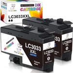 MS DEER Compatible LC3033 Ink Cartridges Replacement for Brother MFC-j995dw Ink cartridges LC3033XXL LC3033BK High Yield Work for MFC-J995DW MFC-J805DW MFC-J815DW MFCJ995DW Printer (2 Black) 2-Pack