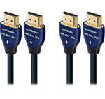 AudioQuest Blueberry 4K-8K 18Gbps 1.5m (5.0ft.) HDMI Cables (2-Pack)