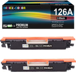 126A Black Toner Cartridge Replacement for HP 126A CE310A for Laserjet Pro 100 Color MFP M175nw,M275,CP1025 Printer Ink (2-Pack )