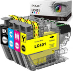 INK4U Compatible LC401 Ink Cartridges Replacement for Brother Ink Cartridge LC401 (LC401BKS & LC4013PKS) to Work with Brother MFC-J1010DW, MFC-J1012DW, MFC-J1170DW Printers (1B1C1M1Y, 4-Pack)