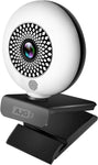 Webcam with Ring Light - 1080P - True HD | with Advanced Auto Focus | Touch Adjustable Brightness | Adaptive Noise Reduction | Built-in Hi-Fi Stereo Mic