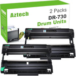 Aztech Compatible Drum Unit Replacement for Brother DR730 DR-730 DR 730 for MFC-L2710DW MFC-L2750DW HL-L2395DW HL-L2370DW HL-L2350DW HL-L2390DW DCP-L2550DW MFC-L2750DWXL Printer (Black 2-Pack)