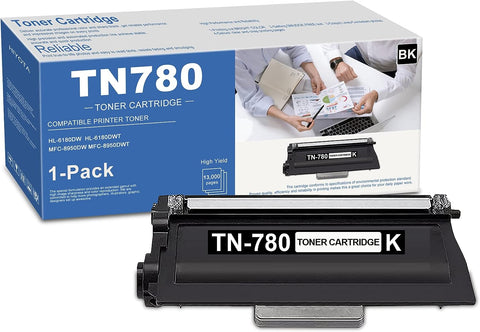 HIYOTA TN780 Toner Cartridge 1 Pack, Extra High Yield - 13,000 Pages, TN-780 Toner Replacement for Brother TN780 TN 780 Compatible with HL-6180DWT MFC-8950DW HL-6180DW MFC-8950DWT Printer