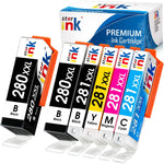 St@r Ink PGI-280XXL CLI-281XXL Ink Cartridges for TR8620a Compatible Replacement for Canon 280 281 ink for Pixma TR8520 TR8620 TR7520 TS6320 TS6120 TS6220 TS9120 TS8220 Printer(2PGBK/BK/C/M/Y) 6-Packs