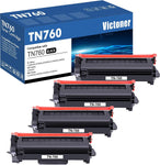 TN760 Toner for Brother Printer VICTONER TN760 TN730 Compatible Replacement for Brother TN760 TN-760 TN 760 TN730 TN-730 for MFC-L2710DW MFC-L2750DW HL-L2395DW Printer (4PK Toner TN-730/TN-760)