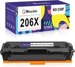 ManyJets 206X W2110X Compatible Toner Cartridge Replacement for HP 206X W2110X 206A W2110A Black use with HP M283fdw M255dw M283cdw M282nw Printer (Black,1-Pack,NO CHIP)