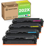 S SMARTOMNI 202X CF500X Compatible Toner Cartridges Replacement for HP 202A 202X CF500X CF501X CF502X CF503X use for HP Color Pro M254dw M254nw M280 M280nw M281 M281cdw M281fdw Printers 4 Packs