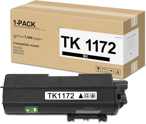 Onward TK1172 Black Toner Cartridge (1-Pack) - Owrd TK-1172 Toner Cartridge Replacement for KyoceraM2540d M2540dw M2040dn Printer, 1T02S50US0