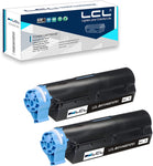 LCL Compatible Toner Cartridge Replacement for OKI B411 B431 44574701 4000 Pages B411D B411DN B431D B431DN MB491 MB461 MB471 MB471W (2-Pack Black)