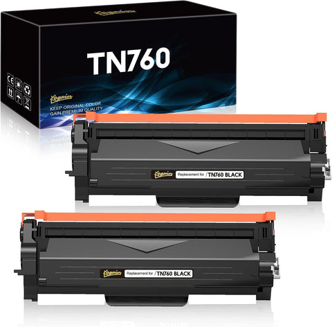 Kogain Compatible Toner Cartridge Replacement for Brother TN760 TN-760 TN730 TN-730 High Yield Work with HL-L2350DW HL-L2370DWXL MFC-L2710DW DCP-L2550DW HL-L2395DW MFC-L2750DW Printer, 2 Pack