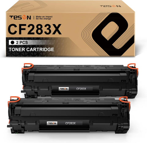 83X CF283X TESEN Compatible Toner Cartridge Replacement for HP 83X CF283X 83A CF283A for use in HP Pro MFP M201dw M201n M225dn M225dw M125a Printer High Yield (Black, 2 Pack)