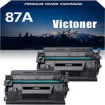 CF287A 87A Toner Cartridge 2 Pack Compatible Replacement for HP 87A CF287A 87X CF287X for HP Laserjet Enterprise M506dn M506n M506x M501dn MFP M527dn M527f M506 M501 M527 Series Printer Black