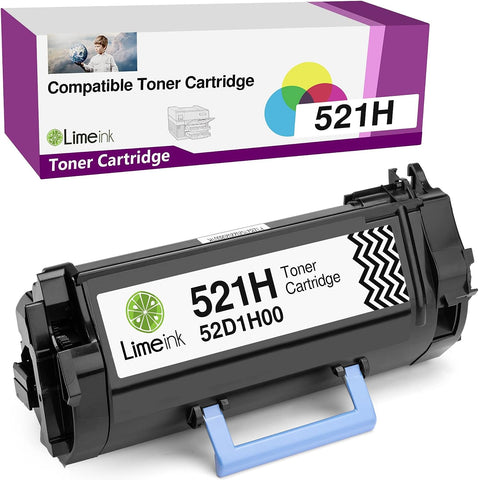 Limeink Compatible Replacement for Lexmark 521H 52D1H00 Toner Cartridge for Lexmark MS810 MS810n MS810dn MS810de MS811 MS811n MS811dn MS811dtn MS812dn MS812de MS710 MS710n MS711 MS711dn Printer Black