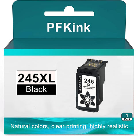 PFKink 245xl Black Ink Cartridge Replacement for Canon PG-245XL 245XL 245 XL for Canon PIXMA MX492 MX490 MG2920 MG2420 MG2520 MG2522 MG2922 IP2820 (1 Black)