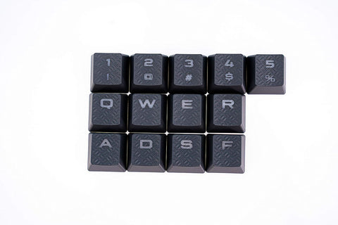 Cherry MX Key Switch FPS Backlit keycap Gray 13 Keys, Used for Corsair Gaming Keyboard! (Grey)