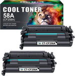 58A CF258A Black Toner Cartridge Replacement for HP 58A CF258A 58X CF258X Toner for HP Laserjet Pro M404n M404dn MFP M428fdw M428fdn M404dw M428dw M404 M428 M406 Printer Toner Ink (2-Pack)