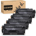 v4ink 4PK Compatible Toner Cartridge Replacement for HP 05X CE505X Toner Cartridge Black for HP P2050 P2055 P2055d P2055dn P2055x Pro 400 M401n M401dne M401dw M425dn M425dw Printer