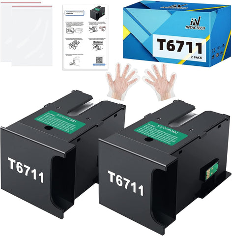 IN INTACTECH T6711 T671100 Ink Maintenance Box for WF-7710 WF-7720 WF-7210 WF-3620 WF-7620 WF-7510 WF-7610 WF-7110 Printer
