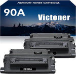 CE390A 90A Black Toner Cartridge 2 Pack Replacement for HP 90A CE390A 90X CE390X for HP Laserjet Enterprise 600 M601 M602 M603 Series M4555f M4555 MFP Series Printer Ink