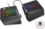 Cloud Nine ErgoTKL Ergonomic Tenkeyless Mechanical Keyboard for PC – Kailh Brown – TKL RGB Backlit Ergo Split Key Board