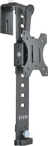 VIVO Black Office Cubicle Bracket VESA Monitor Mount Stand Hanger Attachment, Adjustable Clamp for 17 to 32 inch Screens, Mount-CUB1