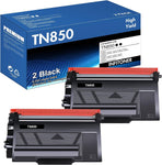 TN850 TN 850 High Yield Toner Cartridge 2 Pack Compatible Replacement for Brother TN850 TN-850 TN820 HL-L6200DW MFC-L5850DW L5900DW MFC-L5700DW HL-L5200DW MFC-L5900DW MFC-L6800DW Printer Black