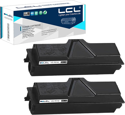 LCL Compatible Toner Cartridge Replacement for Kyocera TK1142 TK-1142 1T02ML0US0 MITA FS-1035MFP FS-1135MFP ECOSYS M2035DN M2535DN Laser Printers (2-Pack Black)