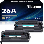 26A CF226A Toner Cartridges 2 Pack Compatible Replacement for HP 26A CF226A 26X CF226X M426fdw Laserjet Pro M402n M402dn M402dw M402 Pro MFP M426fdn M426dw M426 Printer High Yield Ink (Black,2-Pack)