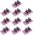 JESSINIE 10Pcs Dual 3.5mm Audio Seat MP3 Microphone Interface Module Stereo Headset Video Microphone Module Board