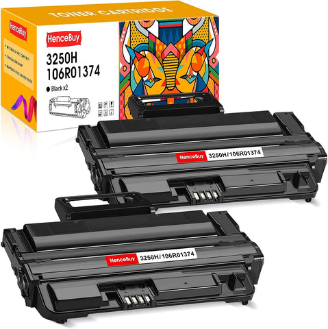 HenceBuy Compatible 106R01374 Black Toner Cartridge 2pack