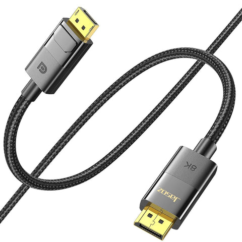 KAGO 8K DisplayPort Cable - 16FT DP 1.4 Cable Displayport to Displayport Cable Support 8K@60Hz, 4K@144Hz, G-Sync, HDCP 2.2,HDR15, 32.4Gbps for Gaming Computer, Displays, Monitors, Graphics