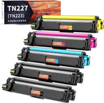 TN227 Toner Cartridge Replacement for Brother TN227 TN-227 TN227BK TN223 TN223BK for MFC-L3770CDW HL-L3290CDW HL-L3270CDW HL-L3210CW MFC-L3710CW Printer (TN-227BK/C/M/Y High Yield, 5 Packs)