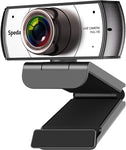 Spedal Wide Angle Webcam, 120 Degree View Video Conference Distance Learning Remote Teaching Camera, Full HD 1080P Live Streaming Webcam with Microphone for Mac, PC, Laptop, Desktop