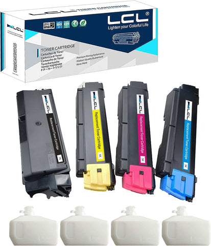 LCL Compatible Toner Cartridge Replacement for Kyocera TK592 TK-592 TK-592K TK-592C TK-592M TK-592Y FS-C2026MFP Laser Printer Mita FS-C2126MFP Laser Printer Mita FS-C2526MFP (4-Pack KCMY)