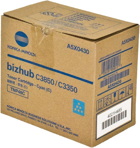 ~Brand New Original OEM-KONICA MINOLTA A5X0430 (TNP-48C) Laser Toner Cartridge Cyan