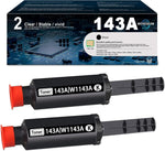 MITOCOLOR 2-Pack 143A | W1143A Toner Reload Kit Black Compatible High Capacity Replacement for HP 143A W1143A Neverstop Laser MFP 1202w 1202nw 1200n 1200nw 1201n 1005n 1001nw 1000n Printer Ink