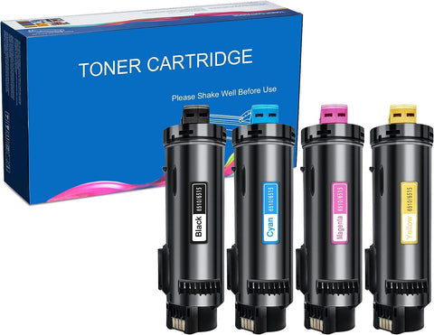 Ledes Compatible Toner Cartridge Replacement for Xerox Phaser 6510 6510/DN 6510/DNI, WorkCentre 6515 6515/DN 6515/DNI Printer High Yield (1 Black, 1 Cyan, 1 Magenta, 1 Yellow, 4 Pack)