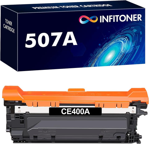 507A Black Toner Cartridge Compatible Replacement for HP 507A 507X CE400X CE400A CE401A CE402A CE403A for HP Laserjet Enterprise M551 M551n M551dn M551xh M570dn M570dw M575f Printer (1-Pack)