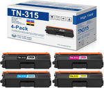 TN315 Toner Cartridge 4 Pack(Black, Cyan, Magenta, Yellow): YOIS Compatible Replacement for TN315BK TN315C TN315M TN315Y Toner Works with HL-4140 4150 4570 MFC-9460 9560 9970 Printer