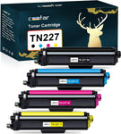 CSSTAR Compatible TN227 Toner Cartridge Replacement for Brother TN227 TN223 TN227BK/C/M/Y High Yield Compatible with MFC-L3750CDW HL-L3270CDW HL-L3290CDW HL-L3210CW MFC-L3710CW Printer (4 Pack)