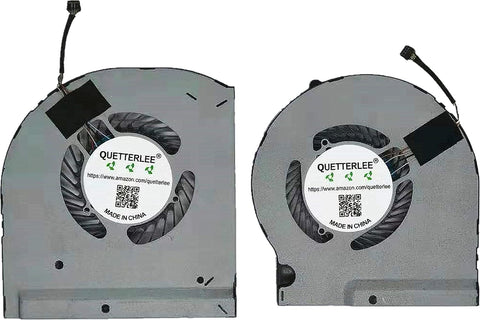 QUETTERLEE Replacement New Laptop CPU+GPU Cooling Fan for DELL Alienware 13 ALW13E 13 R3 R4 P81G Series 9NNY1 5H8Y5 EG50060S1-C300-S9A EG50060S1-C290-S9A DC5V Fan