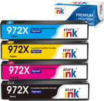 starink 972X Ink Cartridges Compatible Replacement for HP 972X 972A Work with HP PageWide Pro MFP 477dw / 452dw / 552dw / 577dw Printer, 4-Pack(Black/Cyan/Magent/Yellow)