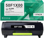 DOPHEN 1 Pack 50F1X00 High Yield Black Toner Cartridge - Compatible 501X Black Toner Replacement for Lexmark MS410d MS410dn MS415dn MS510dn MS610de MS610dn MS610dte MS610dtn Printer, 50F1X00 Toner