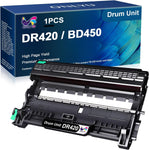 ONLYU Compatible Drum Unit Replacement for Brother DR420 DR 420 for Brother HL-2270DW HL-2280DW HL-2230 HL-2240 MFC-7360N MFC-7860DW DCP-7065DN Intellifax 2840 2940 Printer (1 Pack)